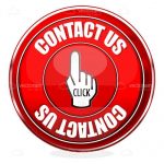 Red Contact Us Button with Hand Cursor